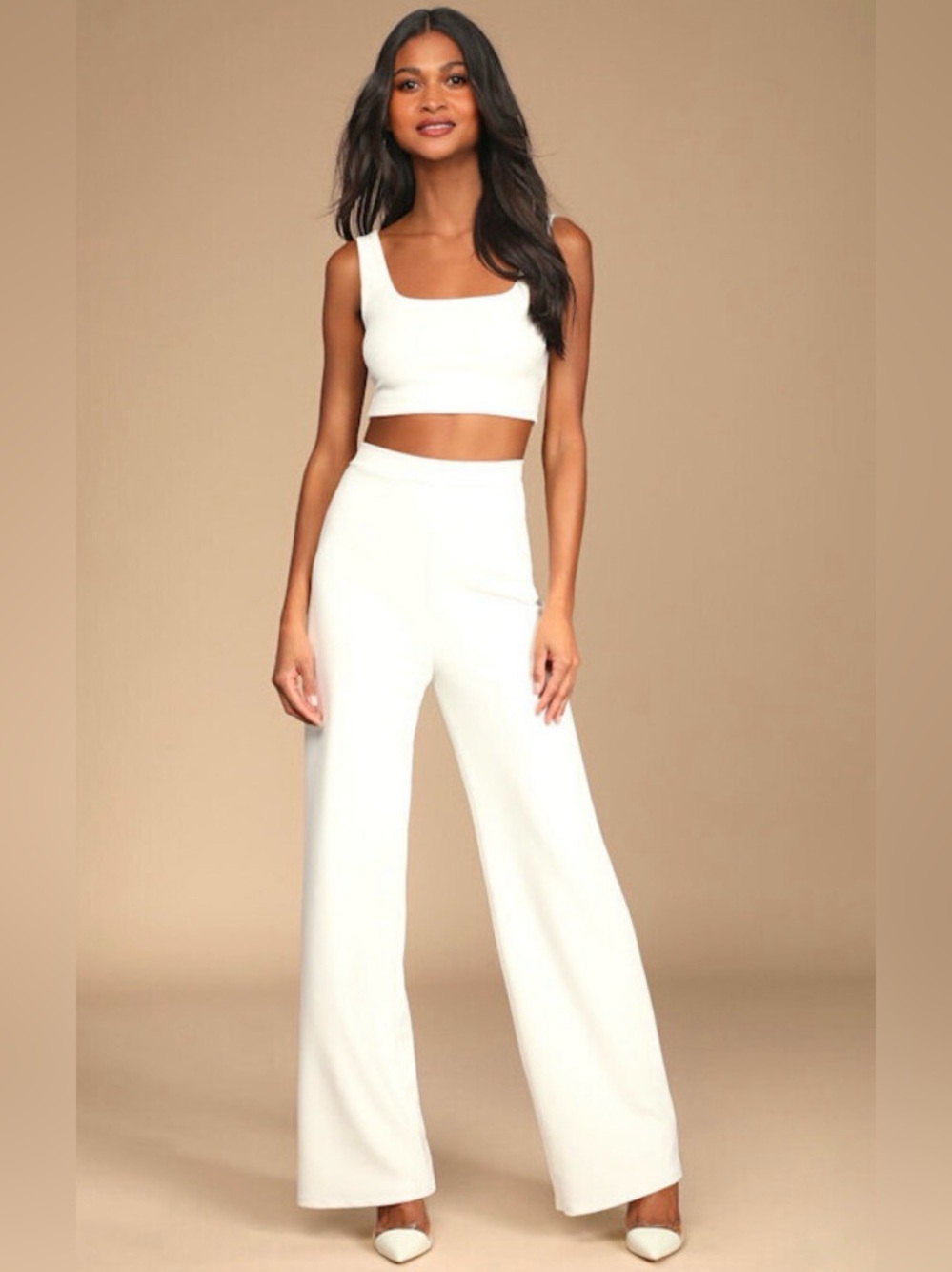Lulu’s two piece white set size small